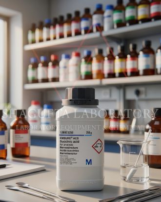 Succinic Acid EMSURE ACS Merck 10gr adalah bahan kimia analytical grade berkualitas tinggi untuk kebutuhan analisis laboratorium, penelitian, quality control, sintesis kimia, dan aplikasi industri profesional. Cocok digunakan di laboratorium pendidikan, farmasi, industri, dan institusi penelitian. (repack)