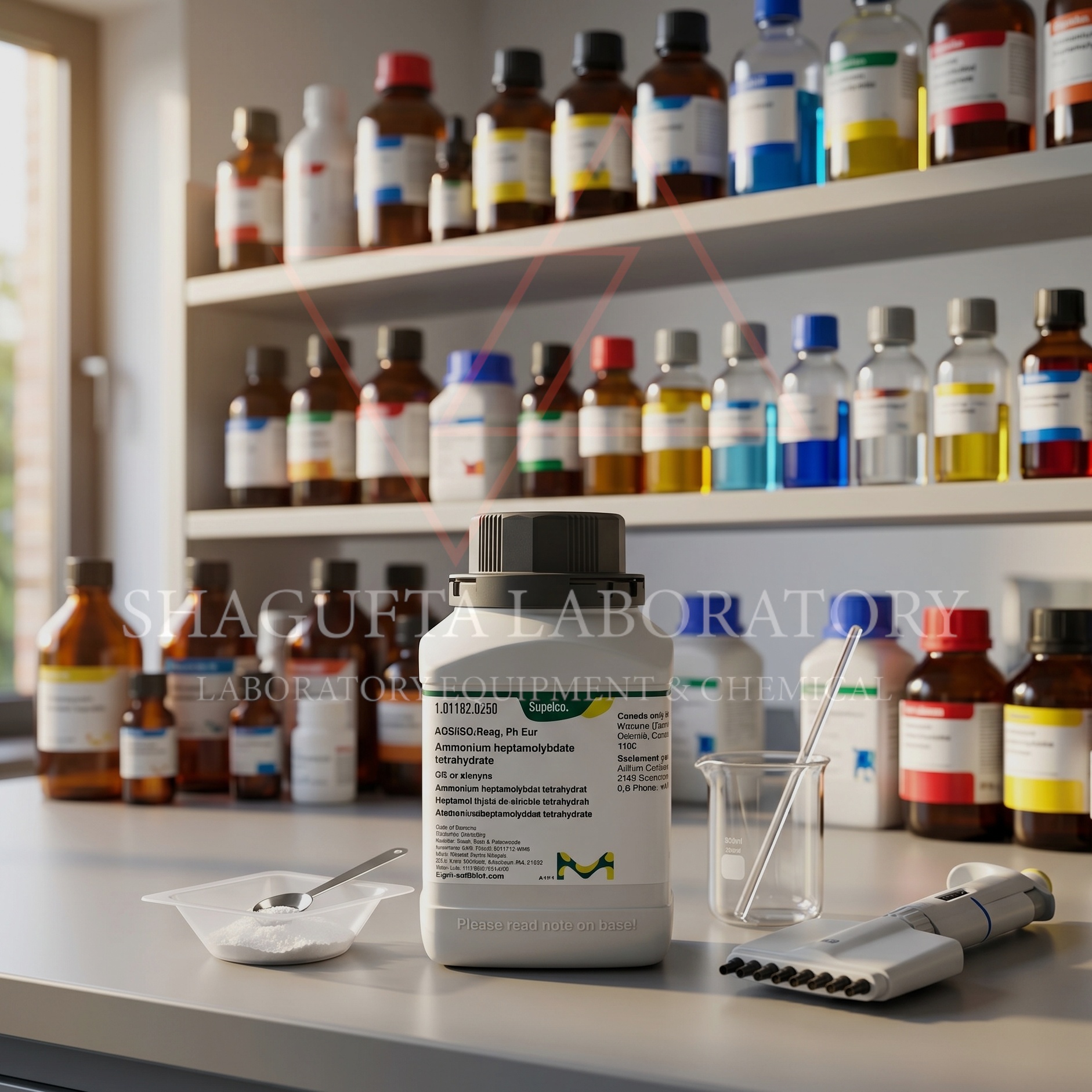 Ammonium Heptamolybdate Tetrahydrate GR for Analysis ACS ISO Reag Ph Eur Supelco Merck 101182 1GR (REPACK)