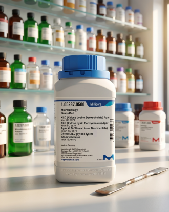 XLD Agar (Xylose Lysine Deoxycholate Agar) Merck Millipore Granucult® 105287 merupakan media mikrobiologi selektif untuk isolasi dan identifikasi Salmonella dan Shigella sesuai referensi ISO 6579. Cocok digunakan untuk laboratorium mikrobiologi, QC pangan, penelitian, pendidikan, farmasi, dan aplikasi industri.