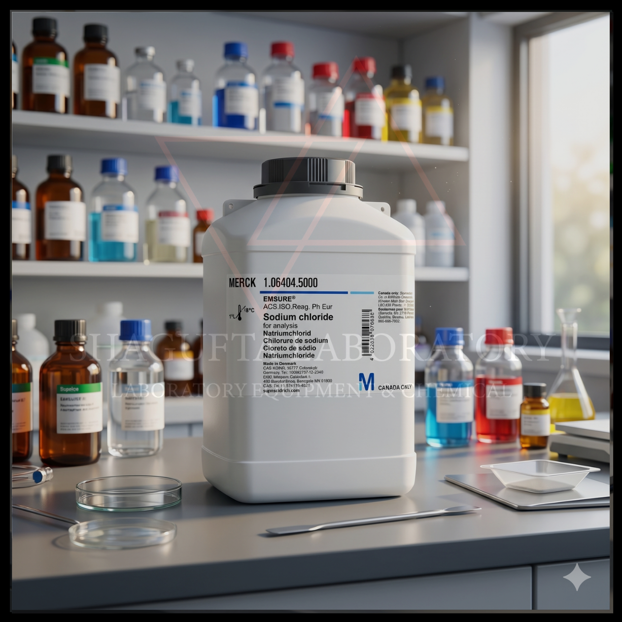 SODIUM CHLORIDE For Analysis 106404 / Natrium Klorida NaCl Merck 106404 50GR (REPACK)