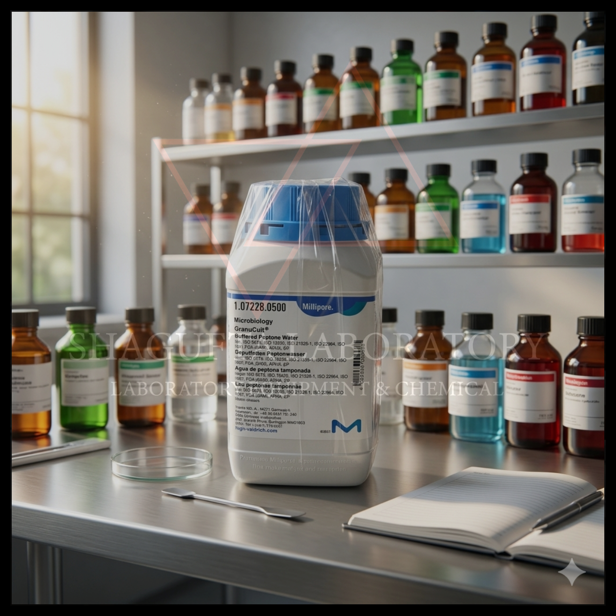 Millipore Buffered Peptone Water Granucult merupakan media mikrobiologi berkualitas tinggi untuk pre-enrichment dan pengujian mikrobiologi sesuai standar ISO. Cocok digunakan untuk laboratorium QC, food testing, pharmaceutical testing, penelitian, pendidikan, dan aplikasi industri mikrobiologi profesional.