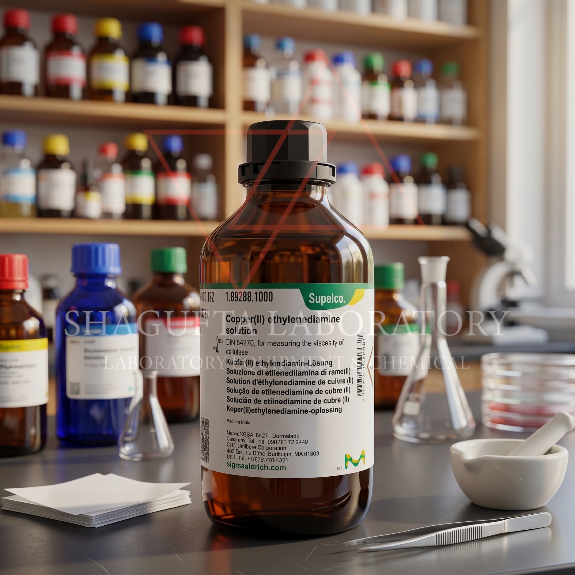 Supelco Copper(II) Ethylenediamine Solution 109288.1000 for Viscosity Measurement DIN 54270 | Larutan Tembaga Etilendiamina 50ML (REPACK)