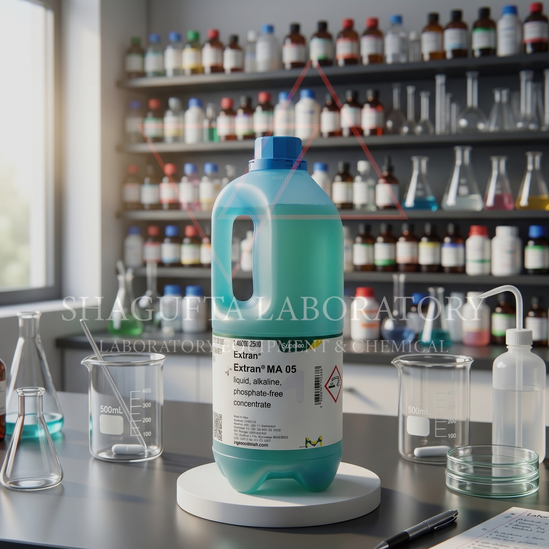 Extran MA 05 Supelco 1.40000 merupakan cairan pembersih laboratorium alkaline phosphate-free concentrate berkualitas tinggi untuk pencucian glassware, alat laboratorium, instrumen, dan perlengkapan analitik secara efektif.