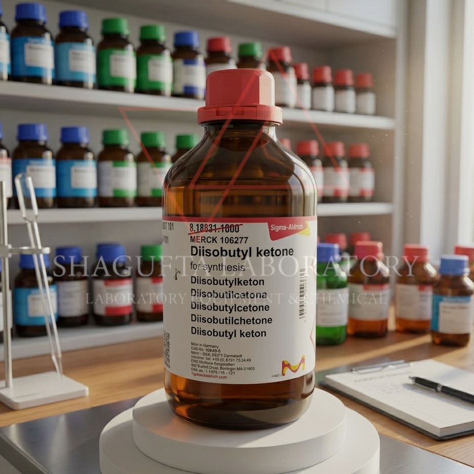 Diisobutyl Ketone (DIBK) for Synthesis merupakan pelarut laboratory grade berkualitas tinggi untuk kebutuhan sintesis organik, penelitian, quality control, ekstraksi, dan aplikasi industri. Cocok digunakan pada laboratorium kimia, penelitian, pendidikan, serta industri formulasi dan manufaktur.