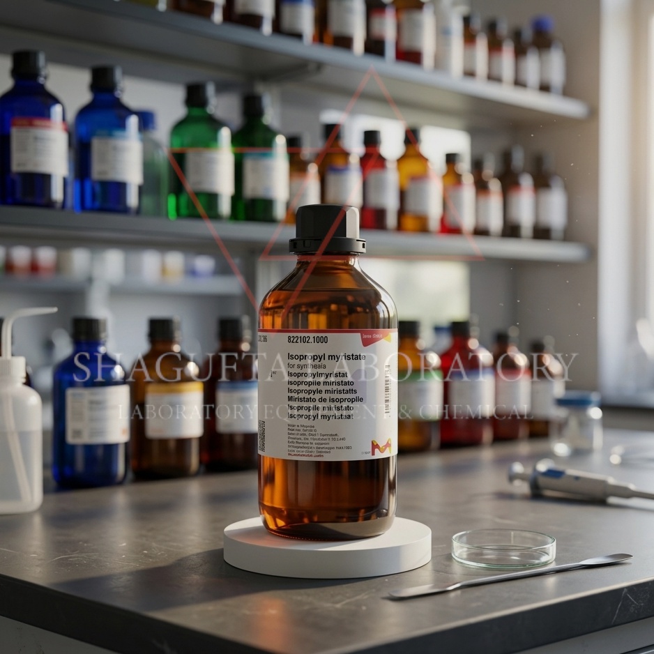 Isopropyl Myristate (IPM) for Synthesis merupakan bahan kimia laboratory grade berkualitas tinggi yang digunakan untuk formulasi, sintesis, penelitian, quality control, dan aplikasi industri. Cocok digunakan pada laboratorium kimia, kosmetik, farmasi, pendidikan, dan pengembangan produk.