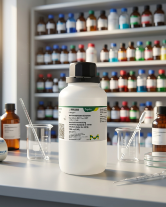 Nitrite Standard Solution Certipur Supelco 1.19899 merupakan larutan standar nitrit berkualitas tinggi yang traceable ke NIST untuk kebutuhan kalibrasi instrumen, validasi metode, quality control, dan analisis laboratorium profesional.