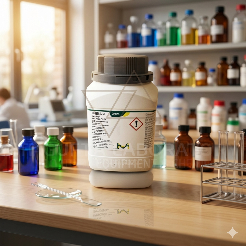 Lithium Carbonate EMSURE® Merck 105600 merupakan reagen kimia laboratorium berkualitas tinggi grade ACS Reag. dan Ph Eur untuk kebutuhan analisis, penelitian, quality control, industri kimia, dan aplikasi laboratorium profesional. Cocok digunakan pada laboratorium pendidikan, farmasi, dan institusi penelitian.