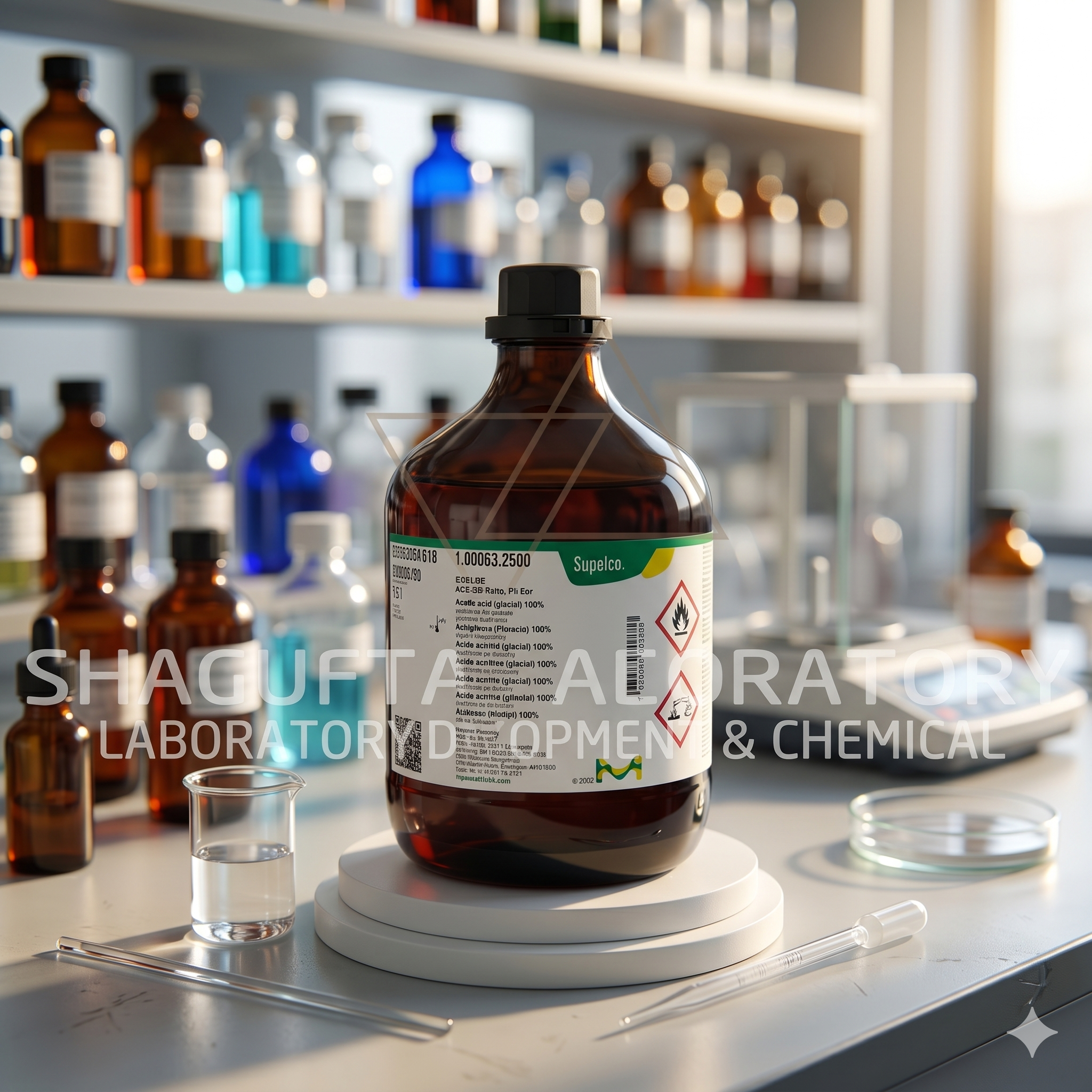 Glacial Acetic Acid 100% Merck 1.00063.2500 EMSURE® ACS Reag. Ph Eur | Asam Asetat Glasial Original