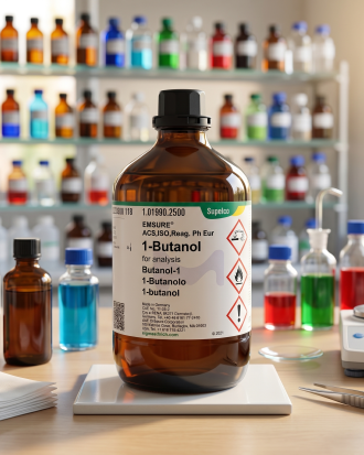 1-Butanol EMSURE ACS ISO Reag. Ph Eur Supelco 50ML Merck untuk Analisis Laboratorium (REPACK)