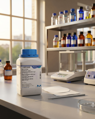 Mueller Hinton (MH) Agar NutriSelect® Prime Merck Millipore Cat. No. 103872 merupakan media mikrobiologi standar untuk pengujian sensitivitas antibiotik dan kultur bakteri. Cocok digunakan pada laboratorium mikrobiologi, QC farmasi, rumah sakit, penelitian, dan institusi pendidikan.