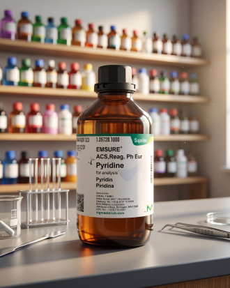 EMSURE Pyridine 1097281000 Merck ACS Reag. Ph Eur for Analysis 1L – Reagent Grade Laboratory Chemical