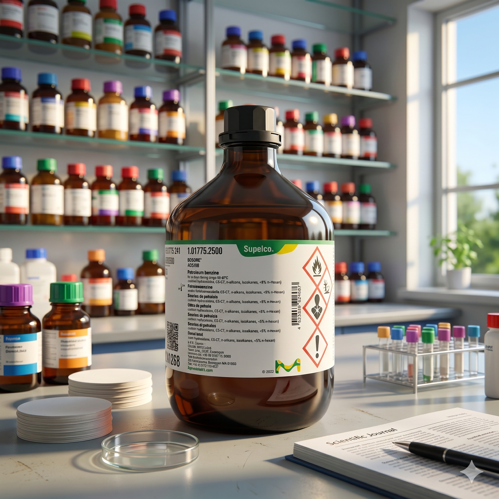Petroleum Benzine EMSURE® Merck Supelco 2.5L – ACS ISO Laboratory Solvent Original