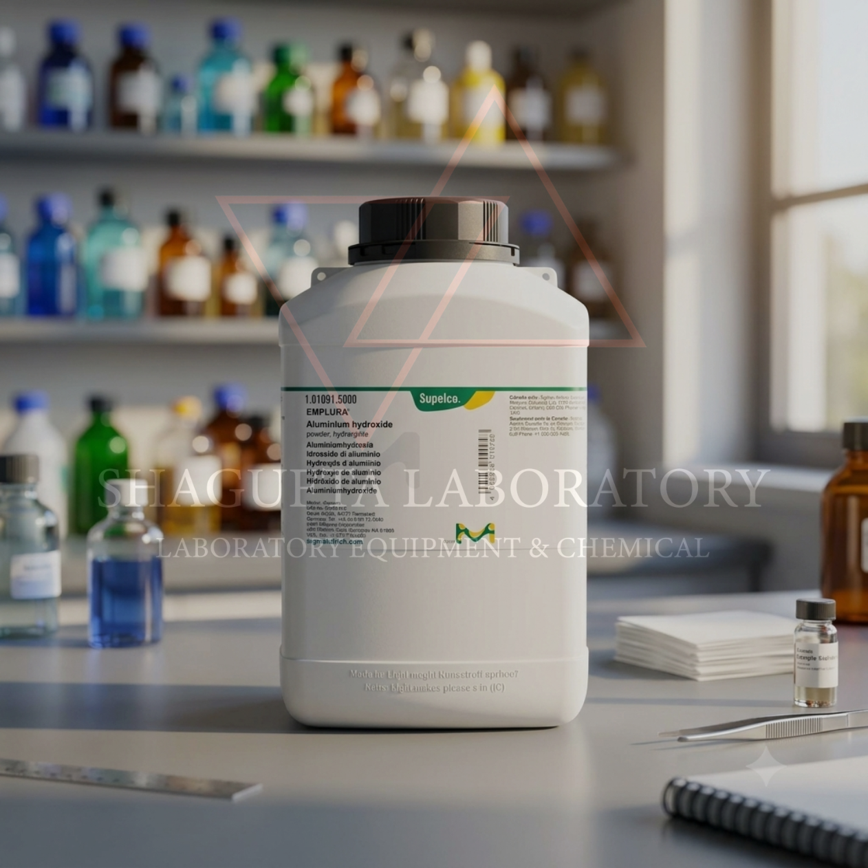 Aluminium Hydroxide Powder EMPLURA® Merck 101091 5KG – Bahan Kimia Laboratorium & Industri