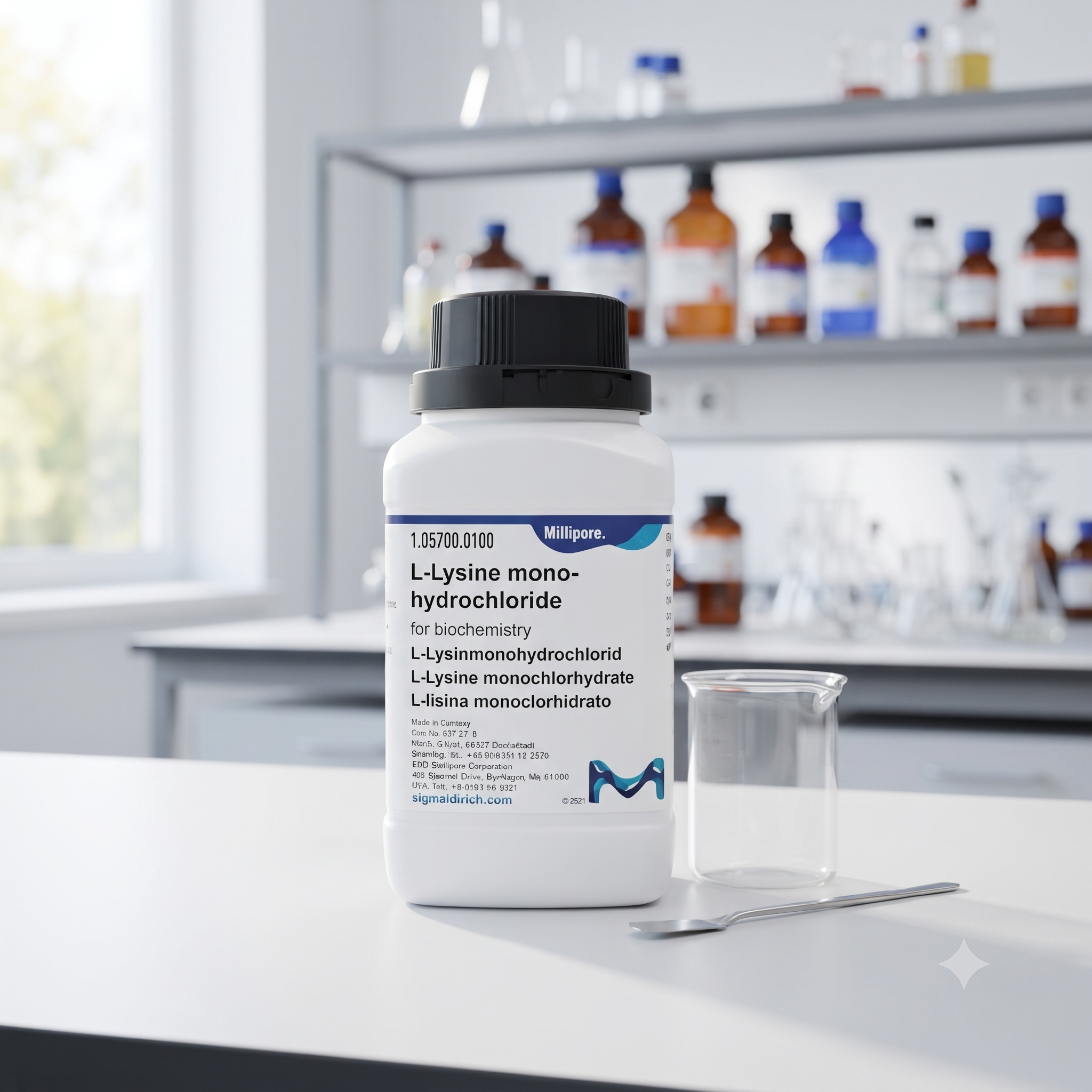 Merck 105700 L-Lysine Monohydrochloride 10GR Grade for Synthesis – L-Lysine Monohydrochloride / L-Lisin Monohidroklorida / Lysine HCl / L-Lysine Hydrochloride (REPACK)