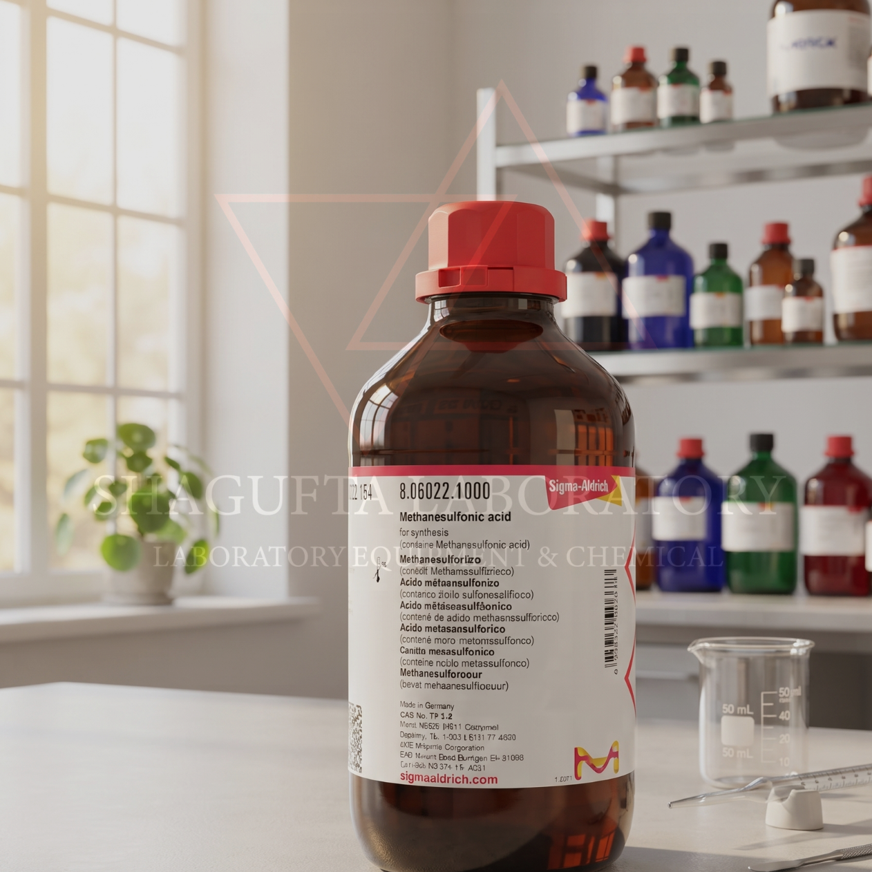 METHANESULFONIC ACID 1L 806022 | SHAGUFTA LABORATORY | Reagen Kimia untuk Sintesis, Analisis & Penelitian