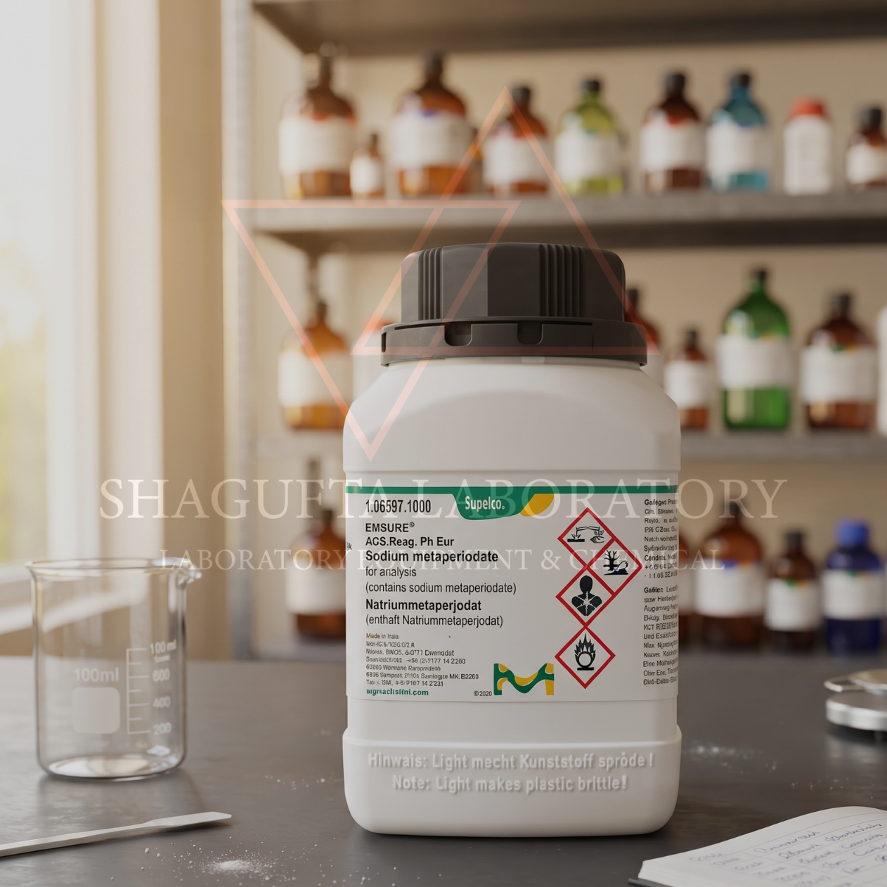 SODIUM METAPERIODATE 1KG FOR ANALYSIS EMSURE MERCK 106597