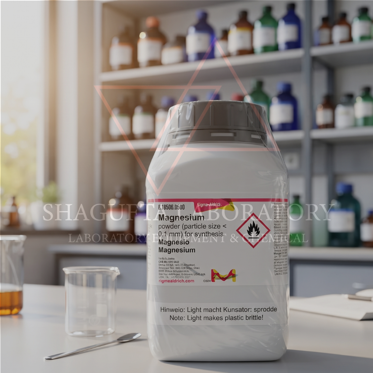 Merck 818506 Magnesium Powder 10gr Grade for Synthesis – Serbuk Magnesium / Magnesium Powder (<0.1 mm) (Mg) (REPACK)