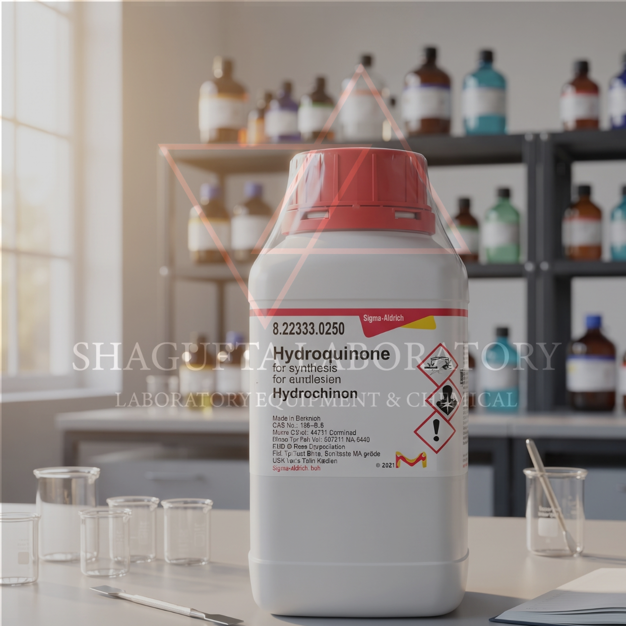 Merck 822333 Hydroquinone 10gr Grade for Synthesis – Hydroquinone / 1,4-Dihydroxybenzene / Quinol (C₆H₆O₂) (REPACK)